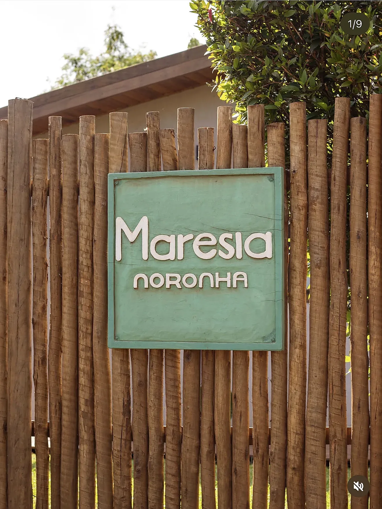 Entrance to Pousada Maresia in Fernando de Noronha
